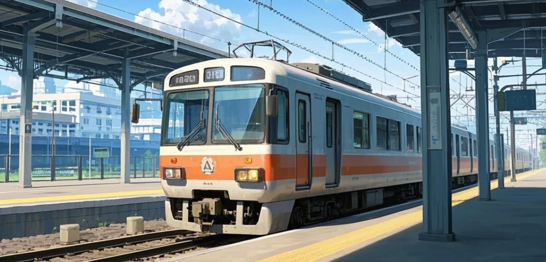 At the Train Station