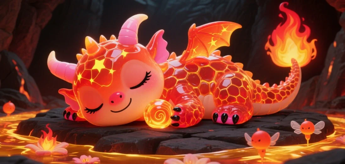 The Fire Guardian's Slumber