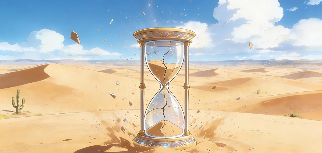 The Hourglass Cracked