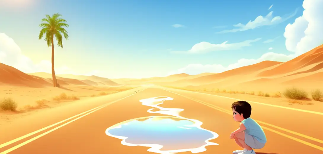 Why Do We See Mirages on Hot Roads?