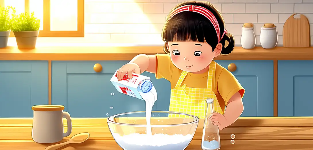 Baking Soda and Vinegar Make Bubbles