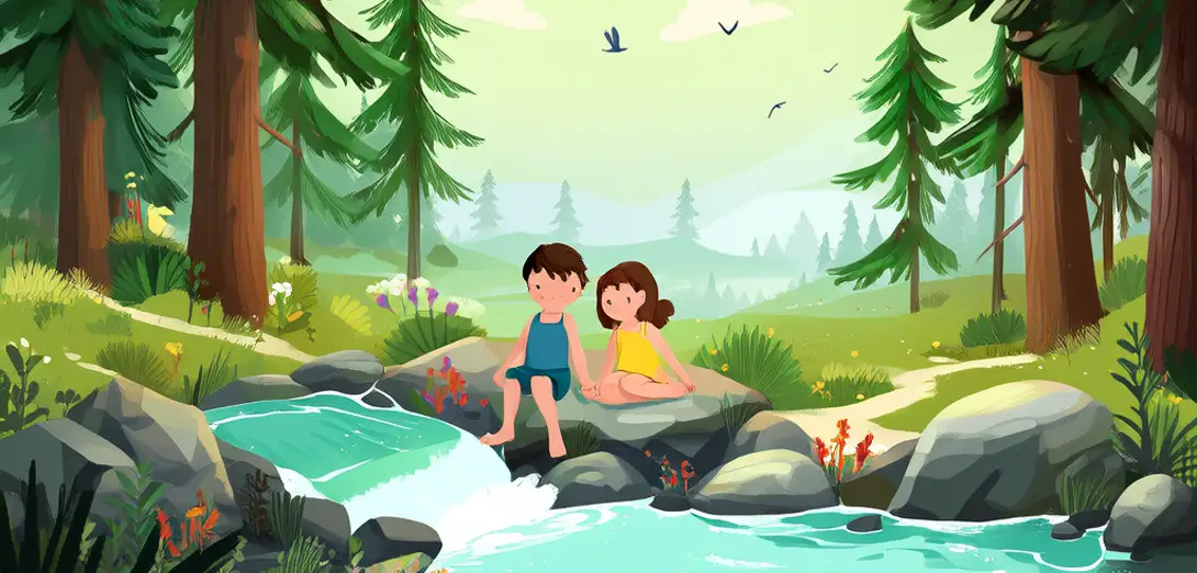 Hot Water Rises Up from Deep Underground