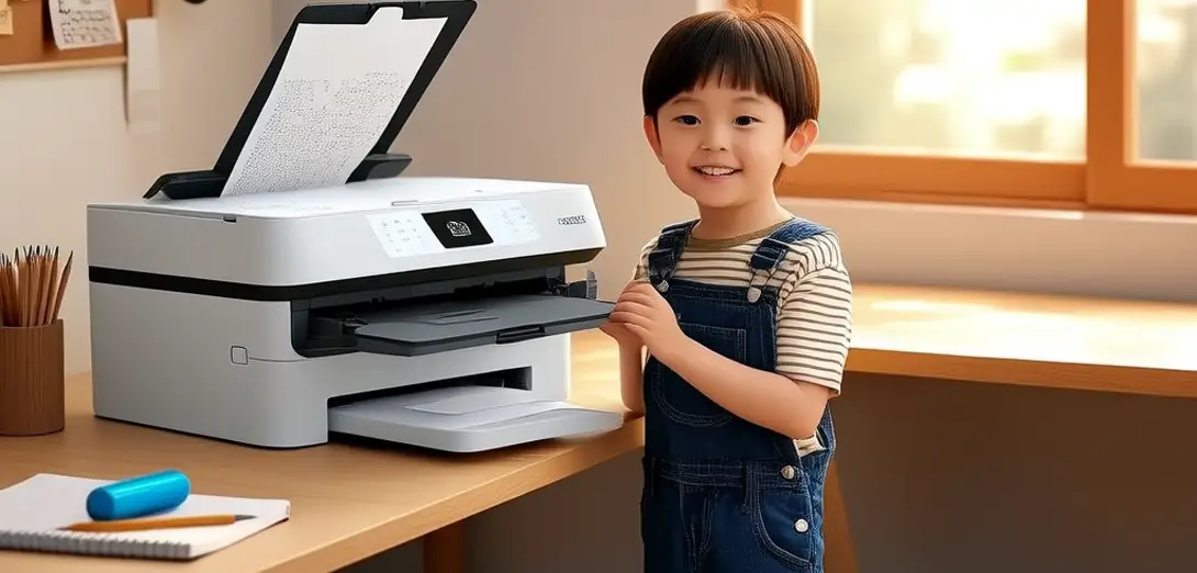 Fixing a Paper Jam and Replacing Ink Cartridges