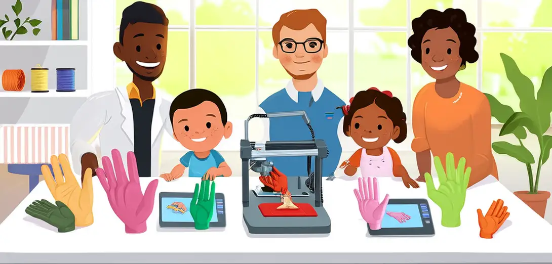 3D Printing Custom Prosthetic Hands for Children and Adults
