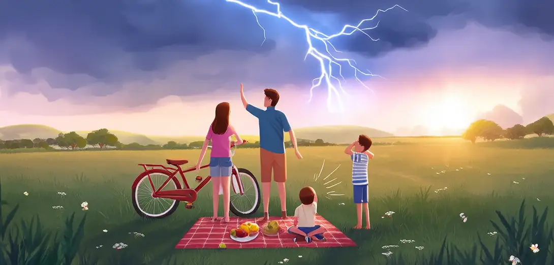 Why Thunder Follows Lightning—But Seems Delayed