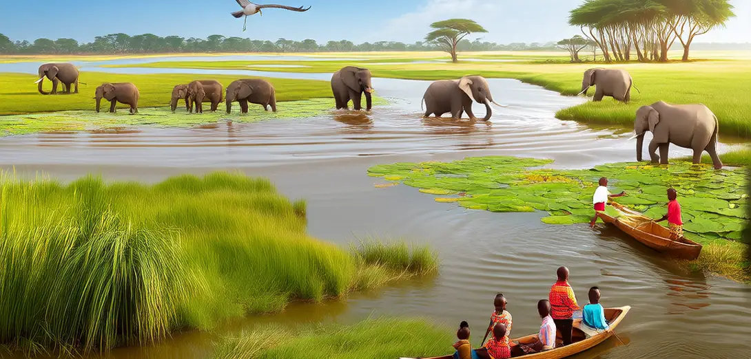 Okavango Delta Flood Pulse and Habitat Mosaics