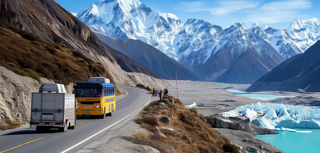 Karakoram Highway and Glacial Dynamics in High-Altitude Corridors