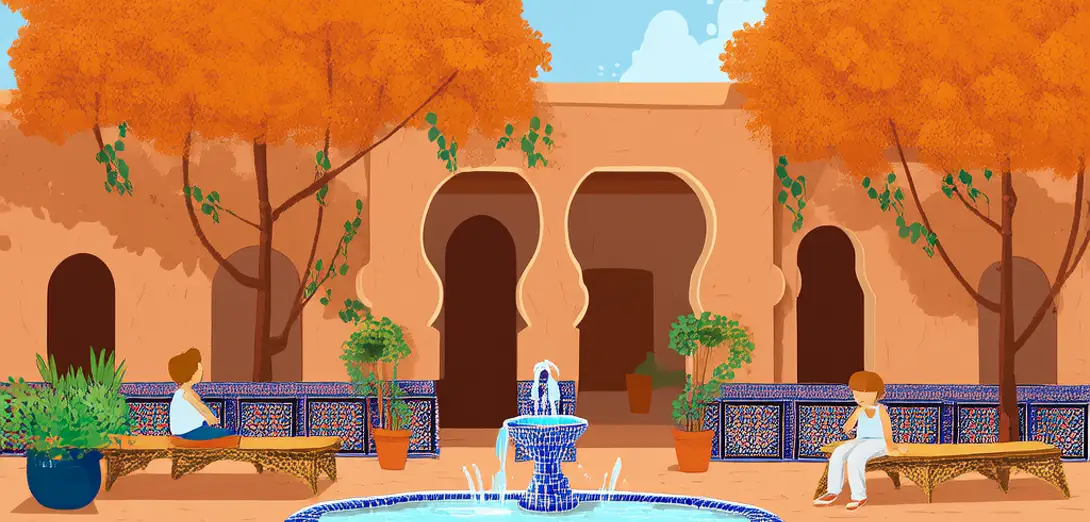 Thermal Mass Dynamics in Moroccan Riad Courtyard Architecture and Urban Microclimate Regulation