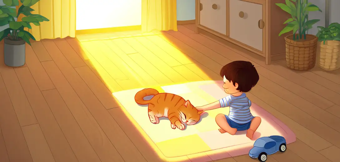 Cat Likes Quiet. Dog Likes Play!