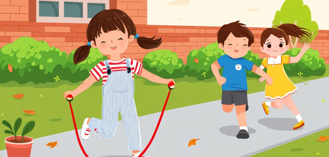 Jump Rope and Run at Break