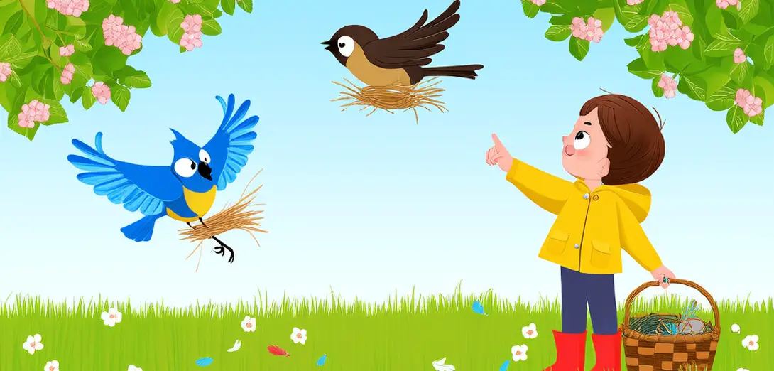 Birds Build Their Nest