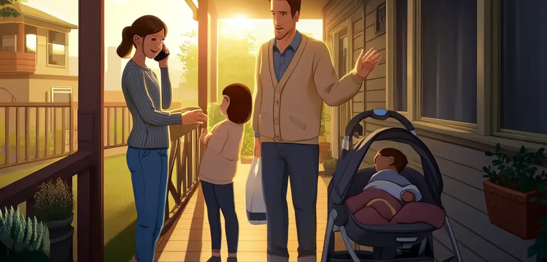 Confirming a Weekend Babysitting Arrangement with a Neighbor