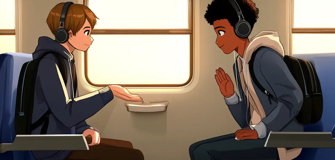 Requesting a Seat Swap with Another Passenger on a Regional Train