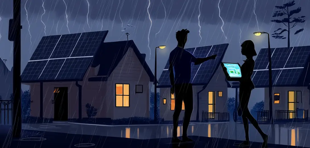Urban Microgrid Resilience During Extreme Weather: How Distributed Generation Shifts Household Energy Negotiation Power