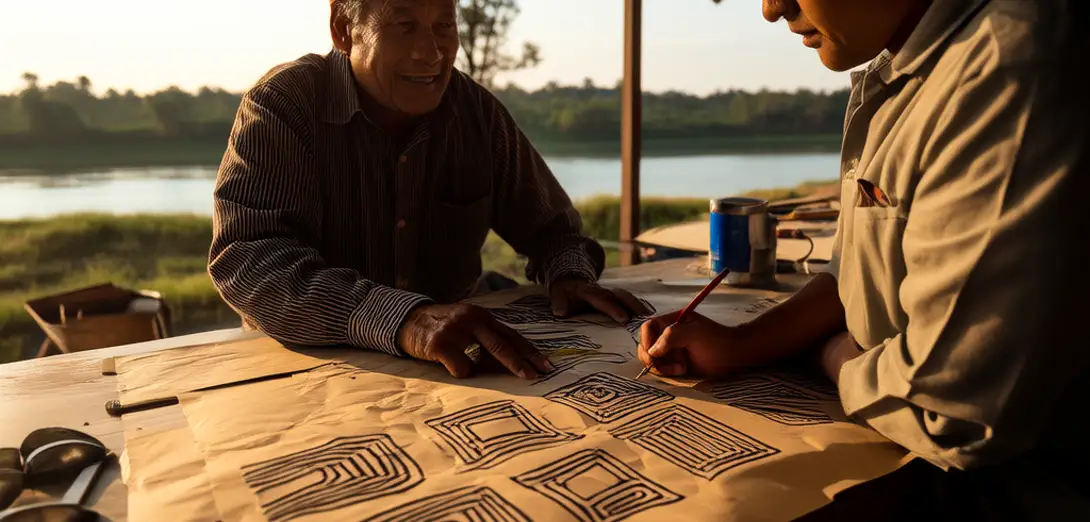 Peruvian Amazonian Shipibo-Conibo Kené Pattern Negotiation as Juridical Visual Language