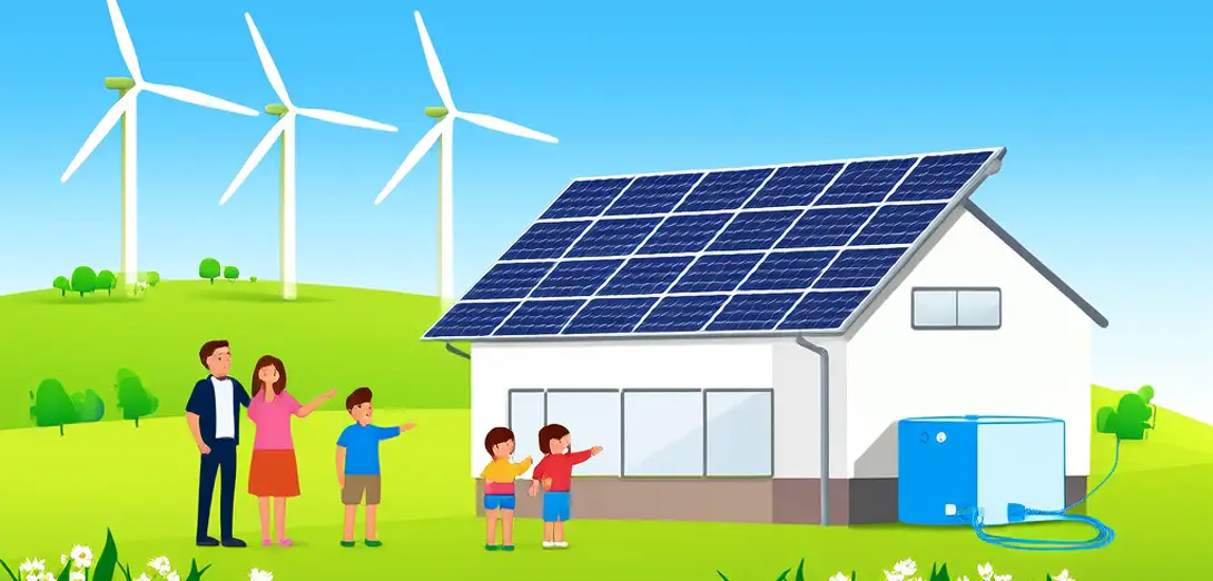 Batteries Store Sun and Wind Energy