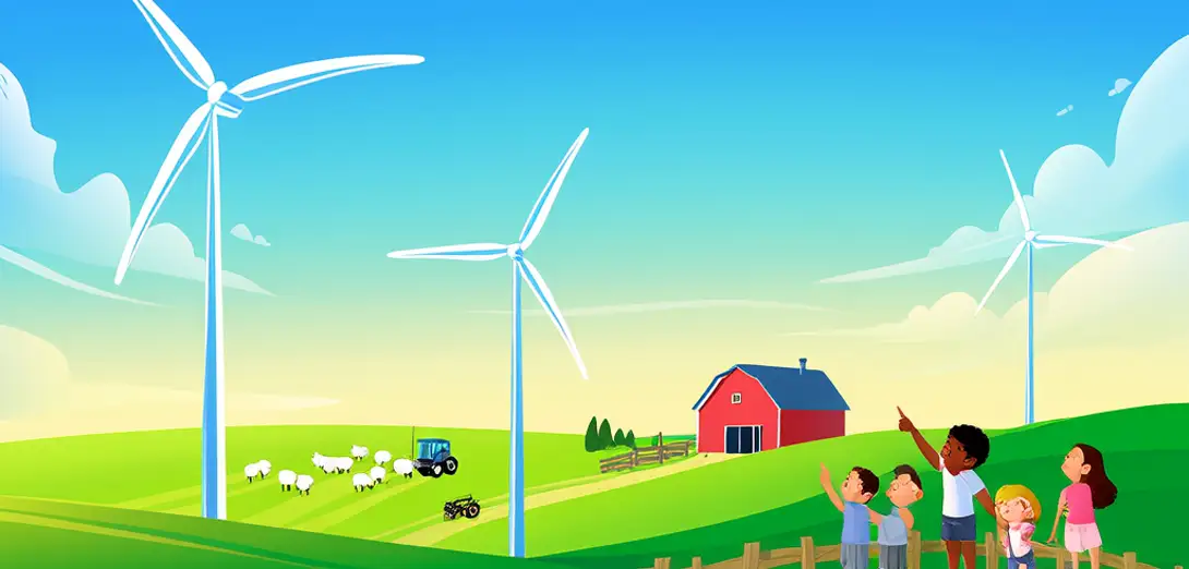 Wind Turbines on Farms and Hills