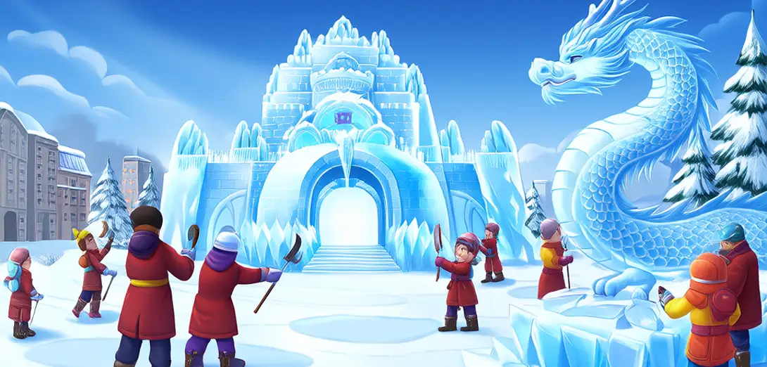 Ice Carvings in Harbin Winter Festival