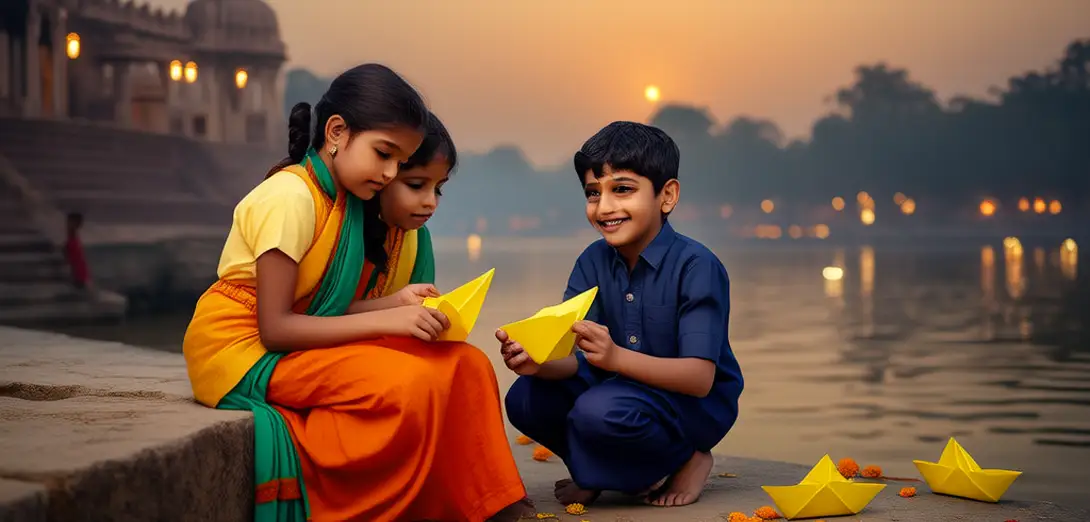 Paper Boats in Varanasi Ghats