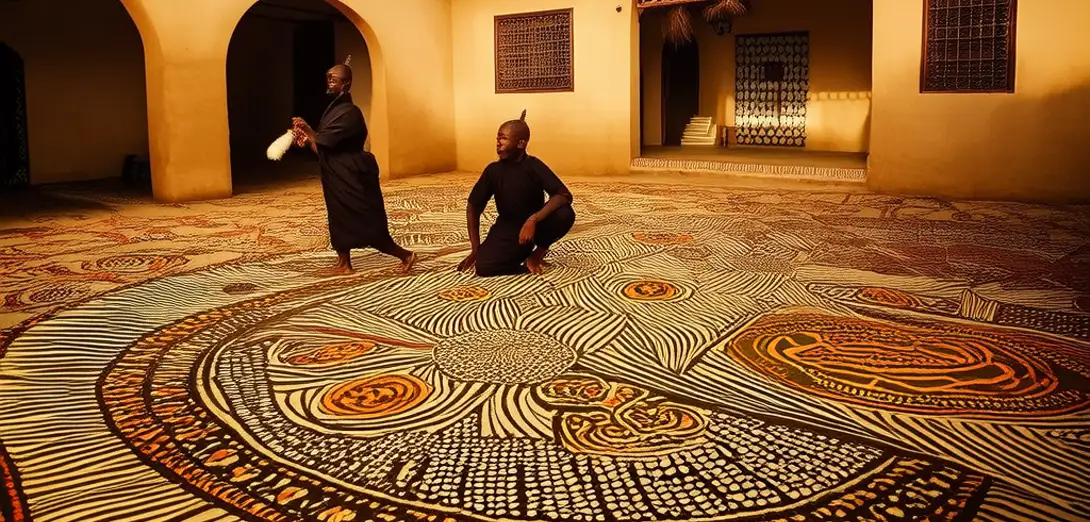 Mud-Print Protocol: Ceremonial Floor Markings as Juridical Cartography in Nigeria’s Yoruba Oyo Compound