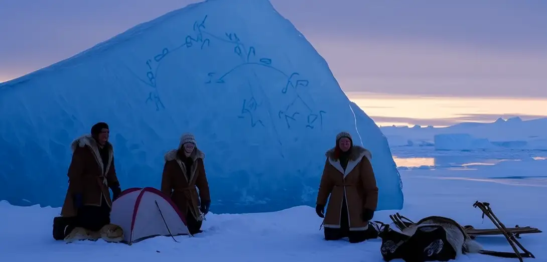 Ice-Script Archive: Thaw-Dependent Inscription in Greenland’s Inuit Winter Camps