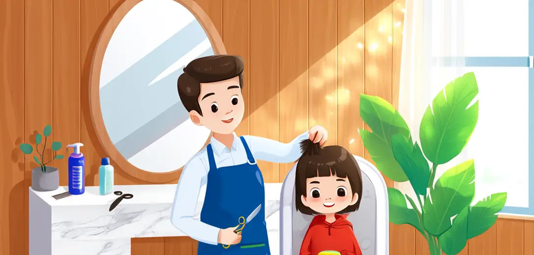 At the Haircut Salon