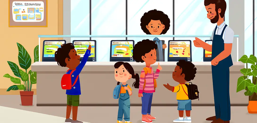 Buying Bus Tickets at the Station