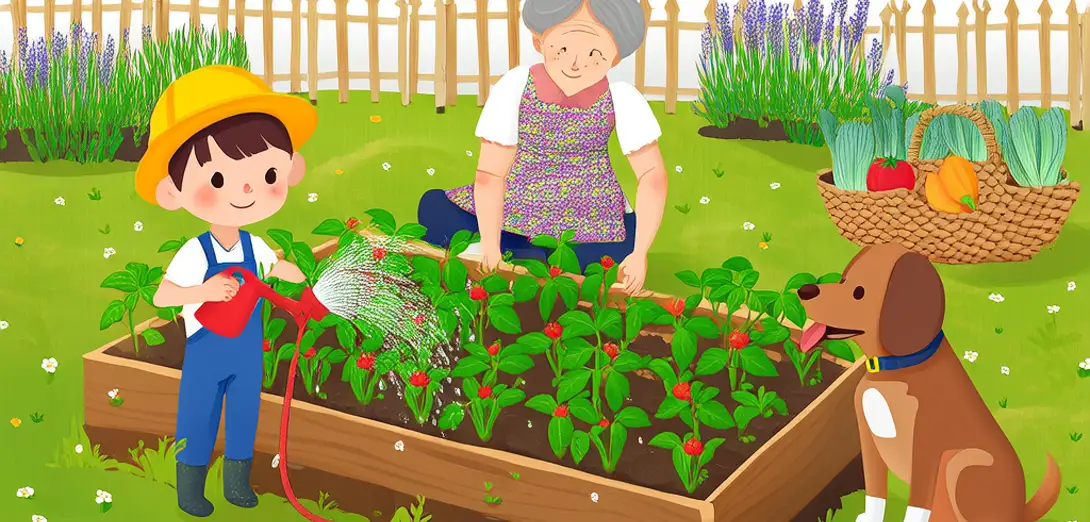 At the Community Garden