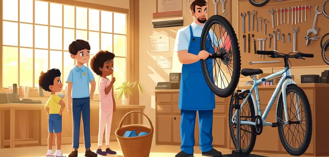At the Bike Repair Shop