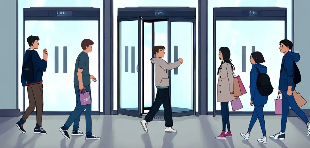 How Automatic Doors Sense Your Approach at Supermarkets