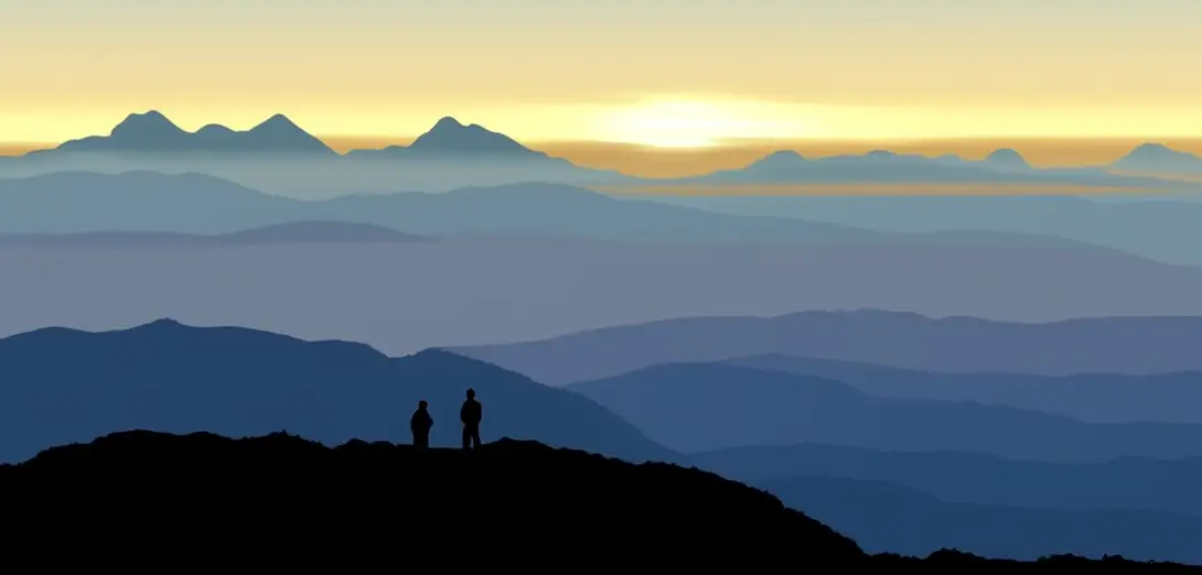 Why Atmospheric Refraction Makes Distant Mountains Appear Floating at Dawn