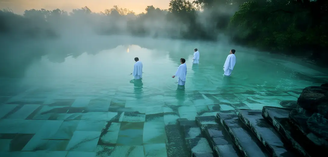 Why Balinese Melukat Purification Rituals Apply Hydrostatic Pressure Gradients to Modulate Cutaneous Ion Channel Permeability Through Staged Submersion Depth and Salinity-Stratified Spring Source Selection