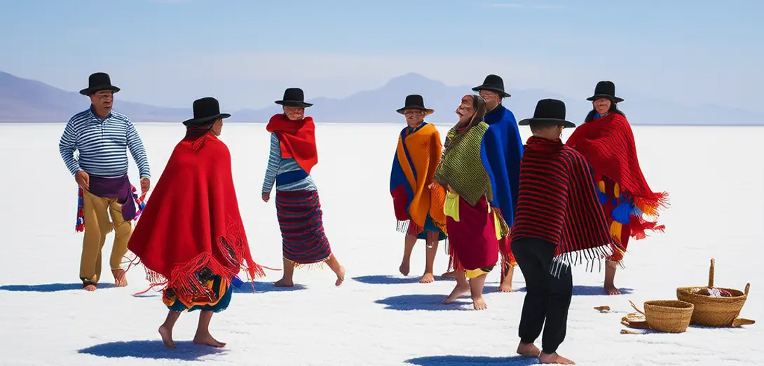 Salt Harvest Dance in Bolivia