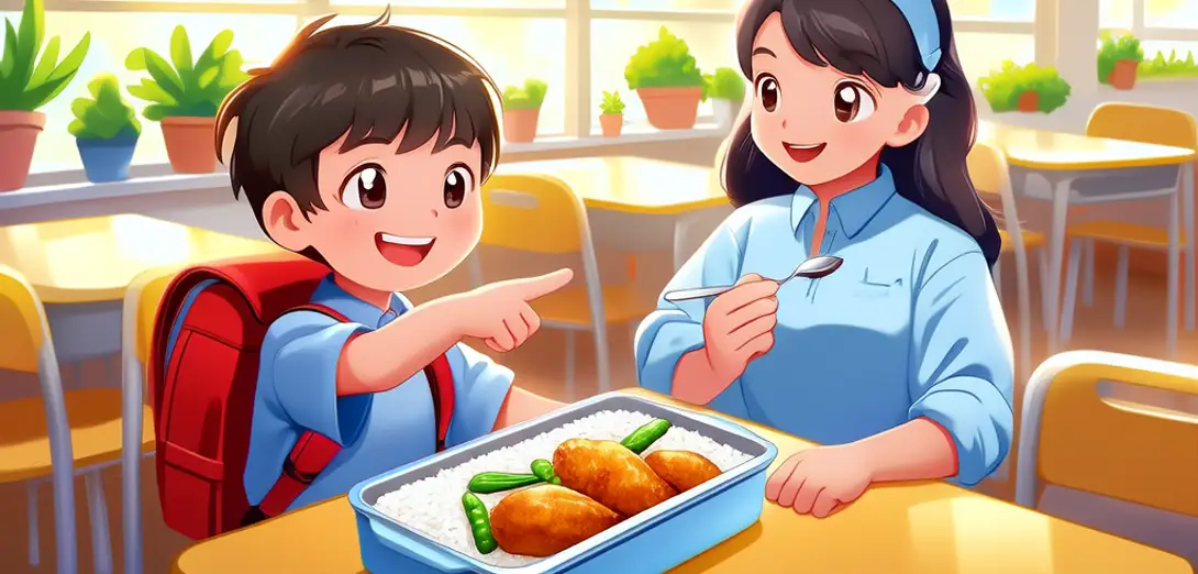 Ordering Lunch in the Cafeteria