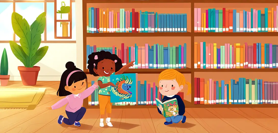 Choosing a Book at the Library