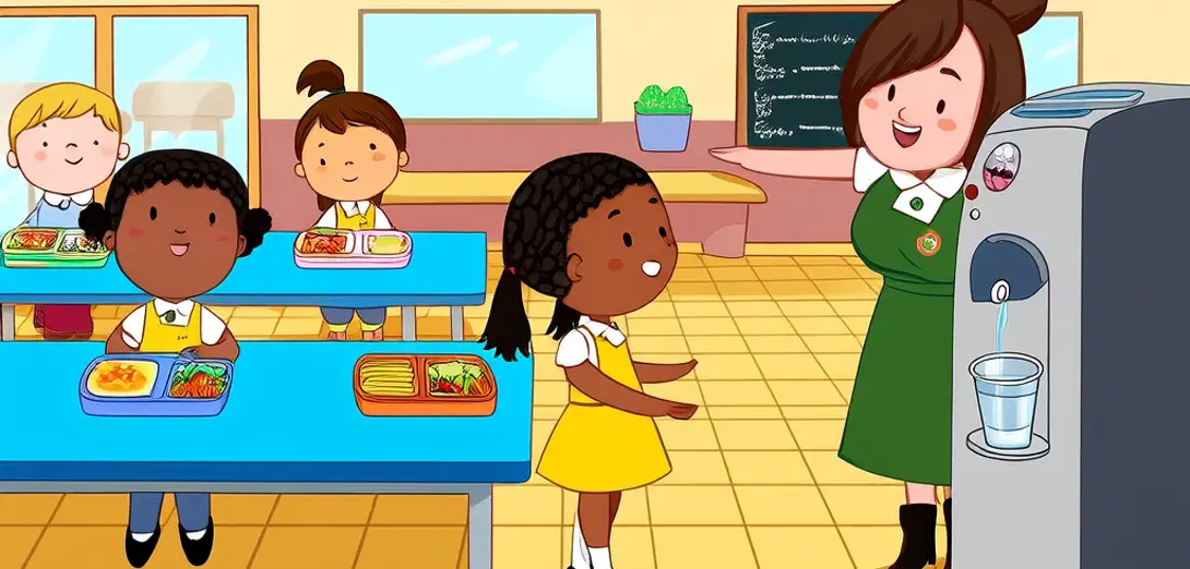 Asking for Water in the Cafeteria