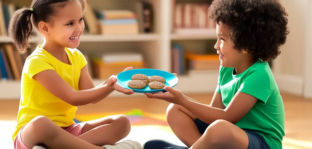Sharing Snacks with a Friend
