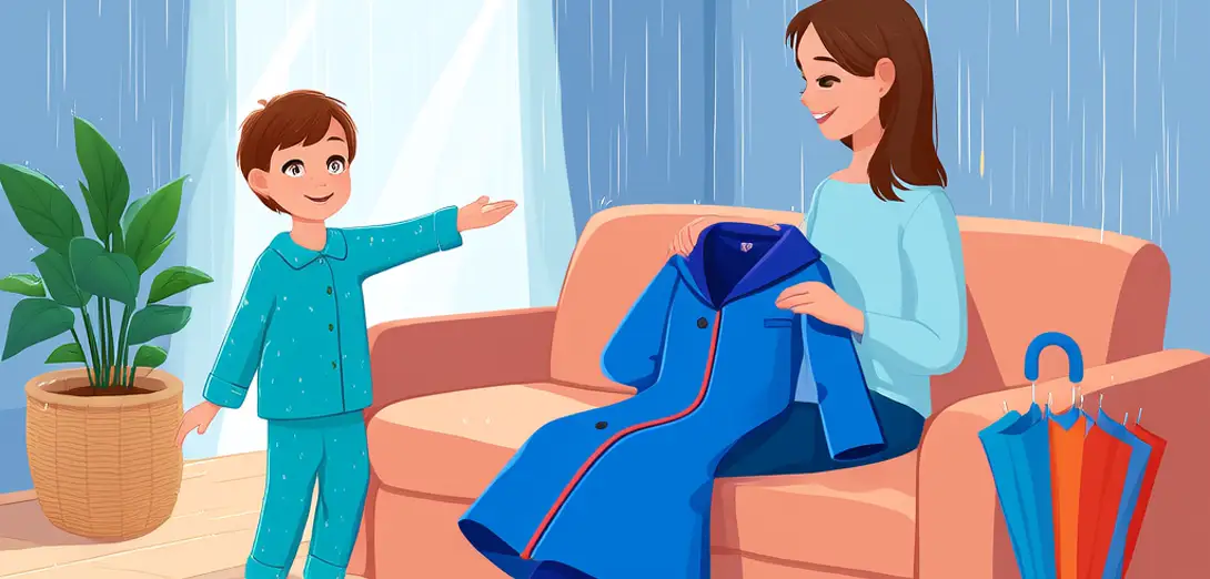 Asking for a Raincoat at Home