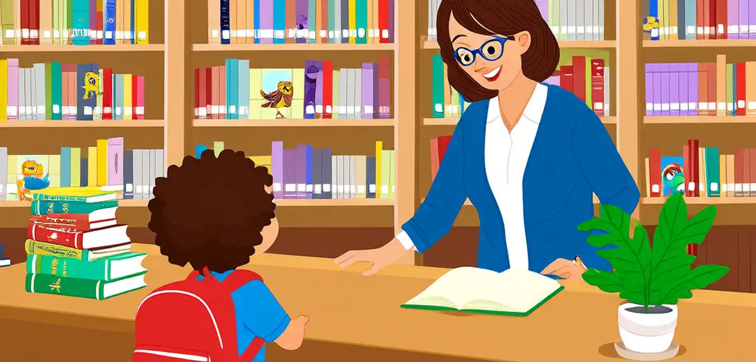 Asking the Librarian Where the Animal Books Are