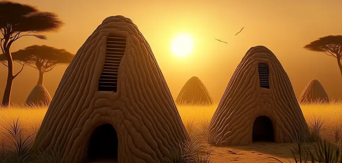 How Termite Mounds Regulate Temperature and Airflow Like Living HVAC Systems
