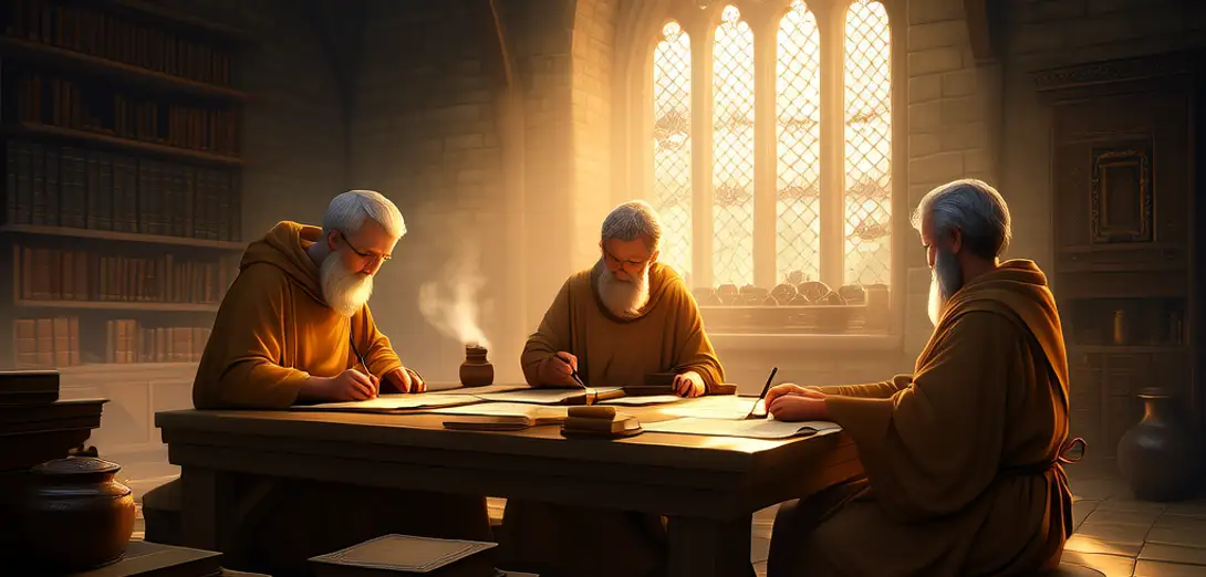 Scholars Copied Texts in Medieval Monasteries