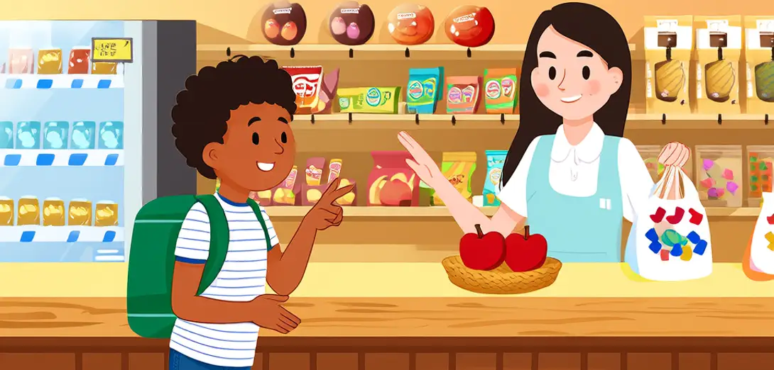 Buying Snacks at the Store