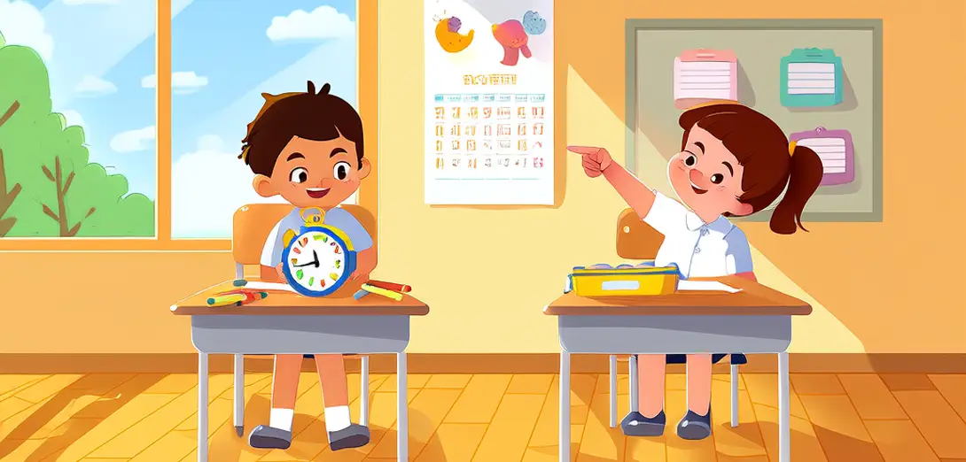 Telling Time While Waiting for Lunch