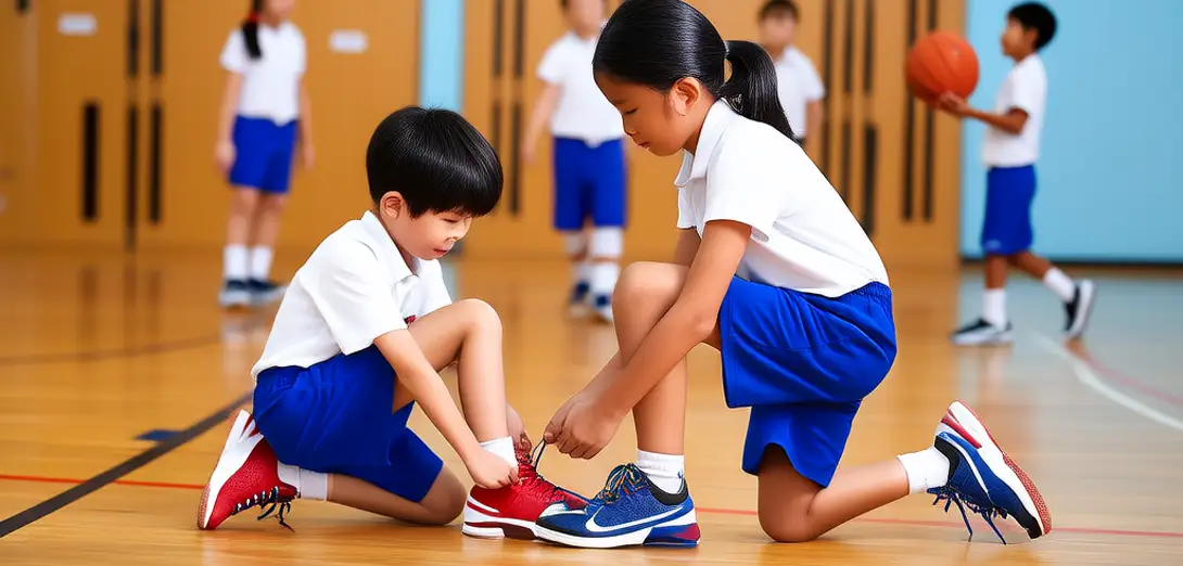 Asking for Help Tying Shoelaces