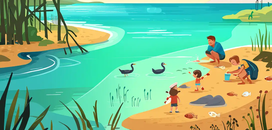 Estuaries Mix Salt and Fresh Water Naturally