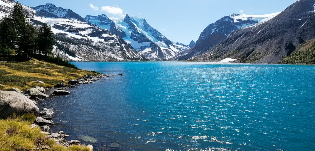 Why Mountain Lakes Often Appear Turquoise Due to Light Scattering by Glacial Flour