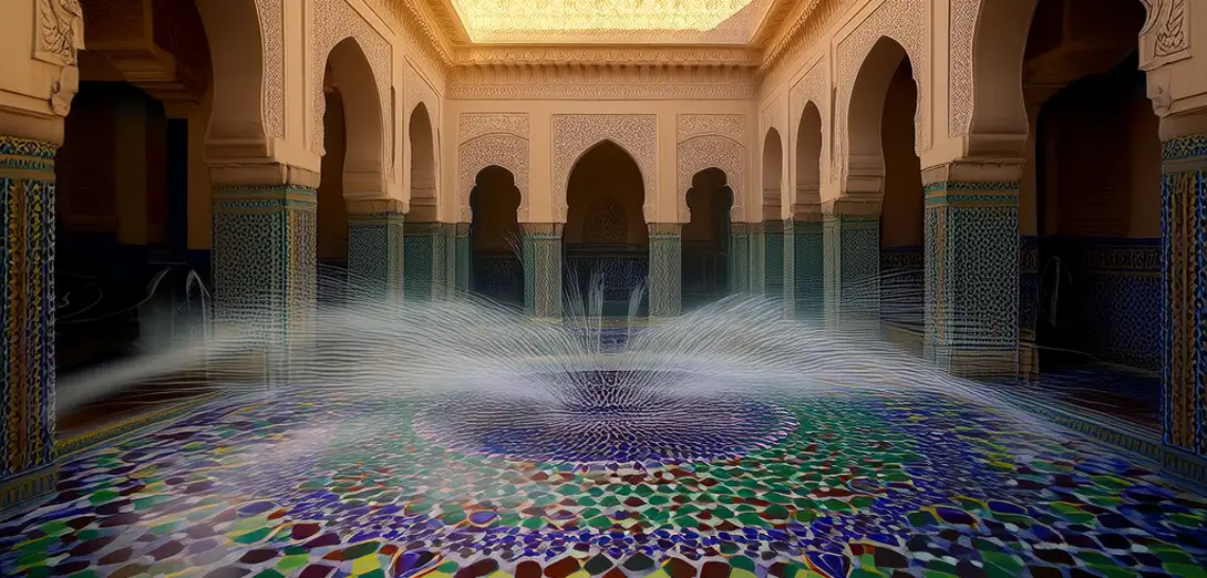 Batch-0027-004: Boundary Layer Turbulence and Acoustic Attenuation in Moroccan Zellige Tile Courtyard Resonance