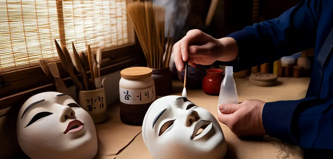 Batch-0027-013: Rheological Yield Stress Thresholds and Ritual Clay Slip Application in Korean Gangneung Danoje Mask Painting