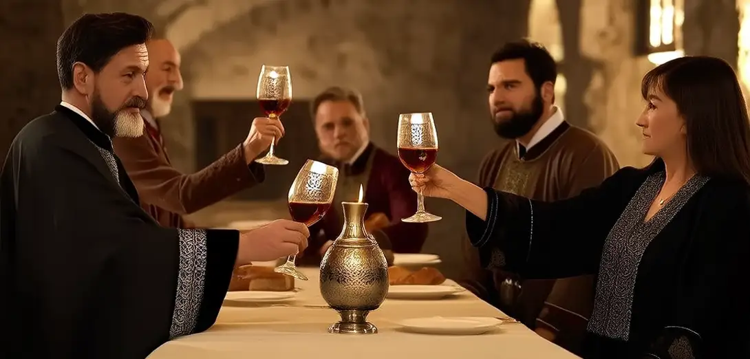 Georgian Supra Toasting as Distributed Narrative Governance