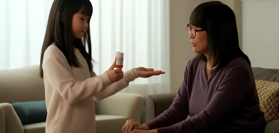 Explaining Medication Timing to a Family Member